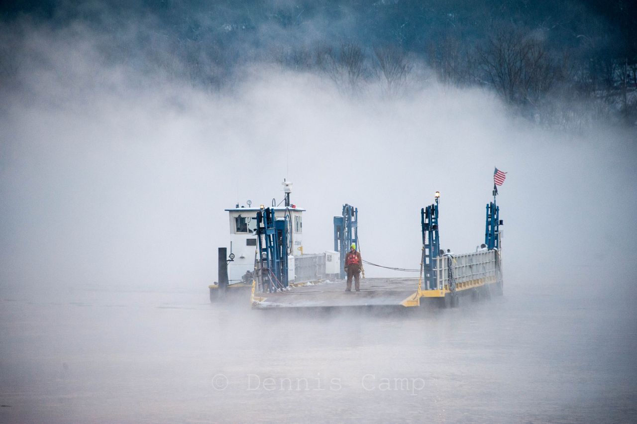 Winter Ohio River Smoke